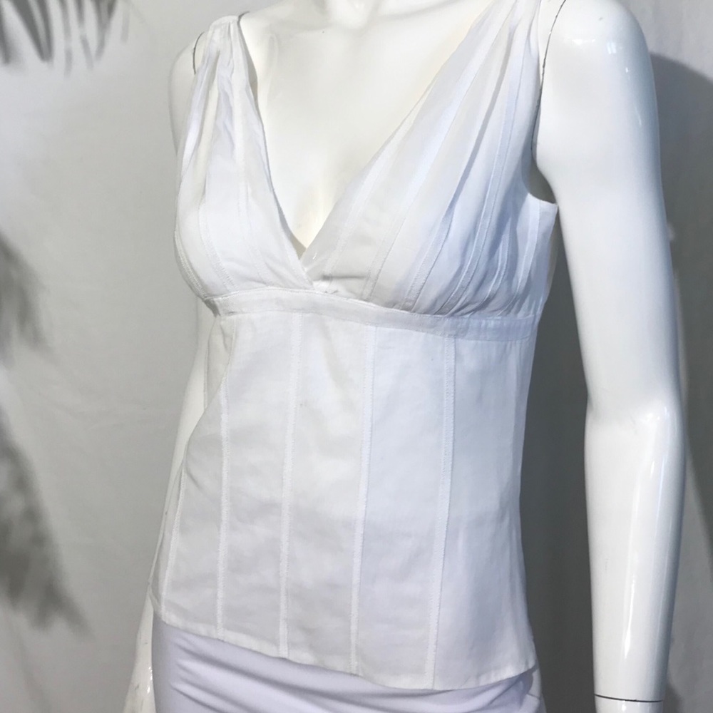 Elie Tahari white tank top - Picture 2 of 11